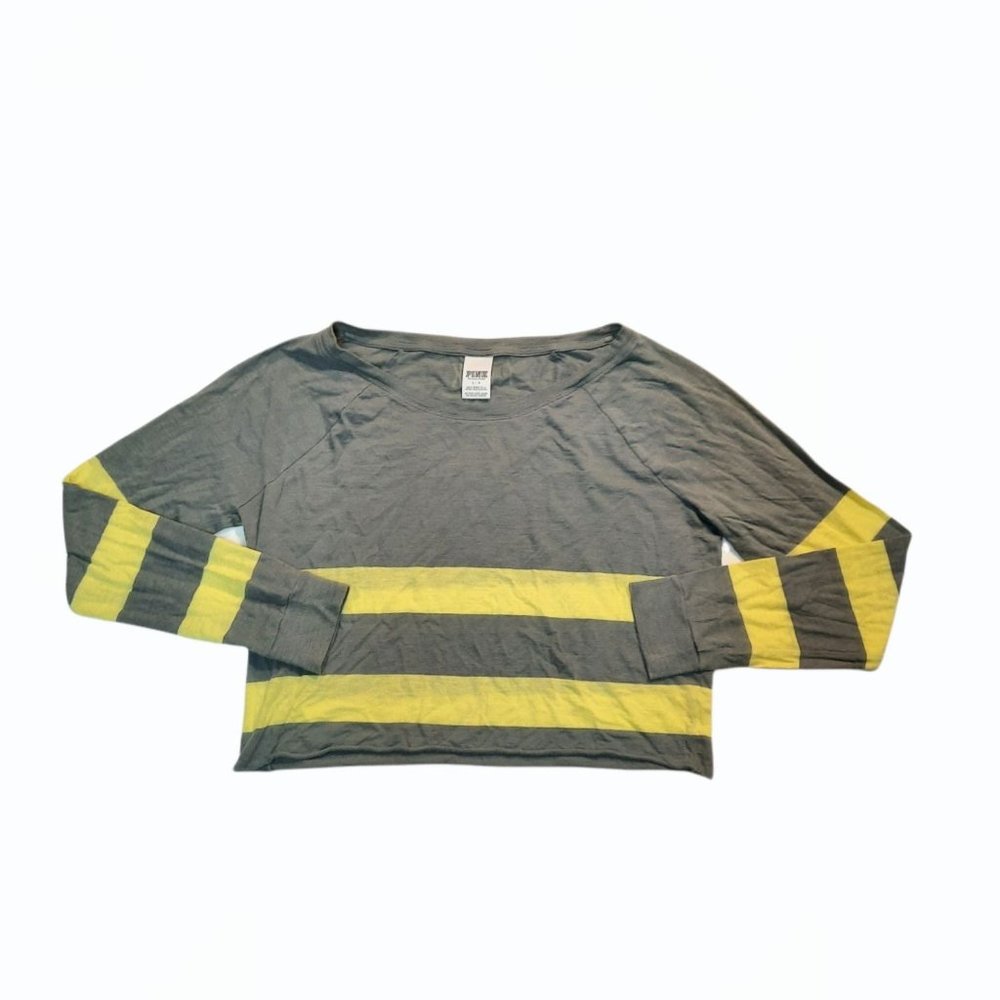 VS PINK Womens Striped Crop Top L